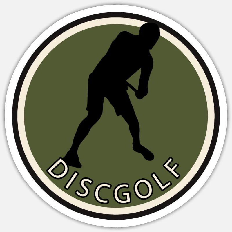Frisbee Frisbee Disc Golf - Sticker size S (10 x 10 cm) - white matte
