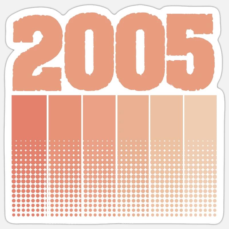 2005 - Sticker taille S (10 x 10 cm) - blanc mat