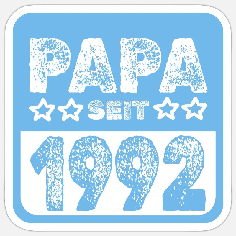 1992 - Sticker taille S (10 x 10 cm) - blanc mat