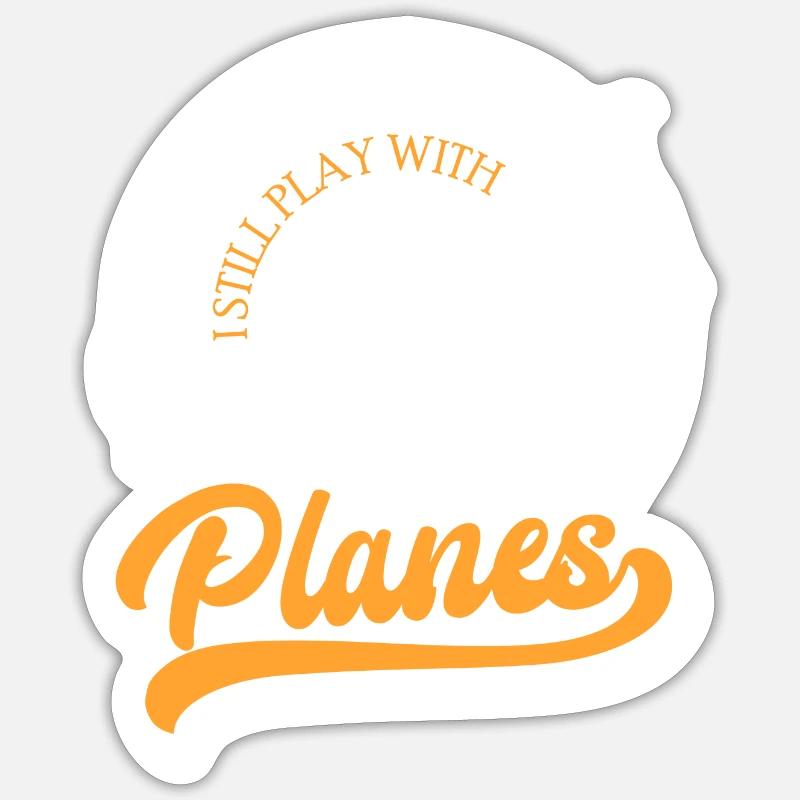 Model Aircraft Hobby Hobby Pilot Test Pilot Sticker size S (10 x 10 cm)