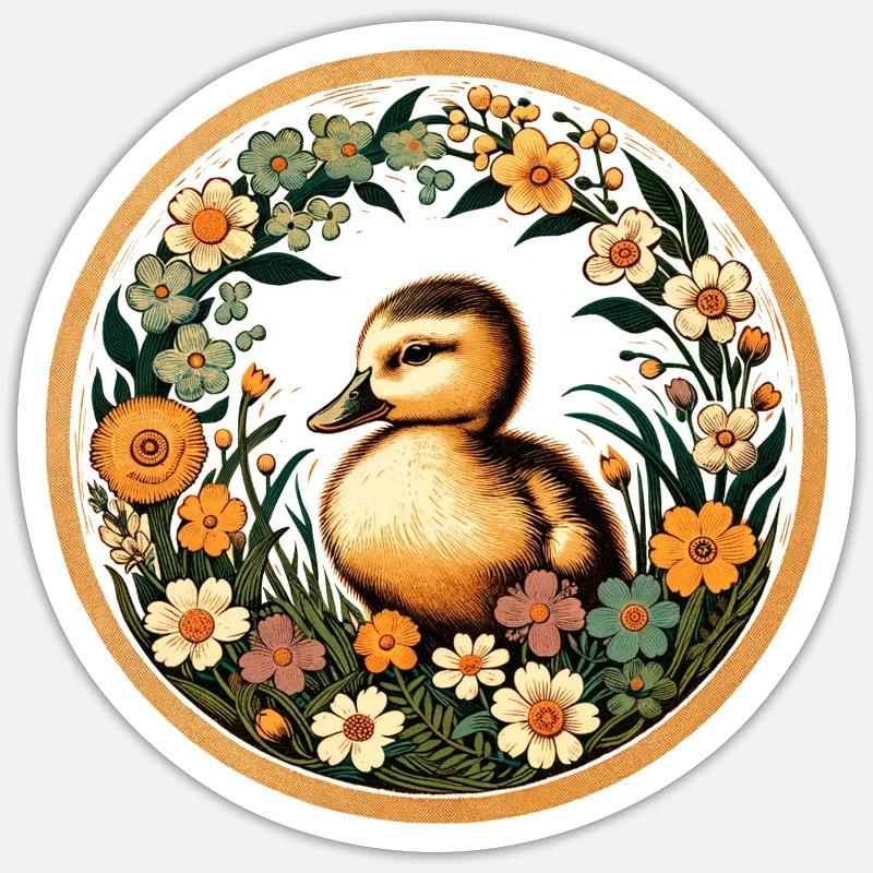 Entchen Sticker Größe S (10 x 10 cm)