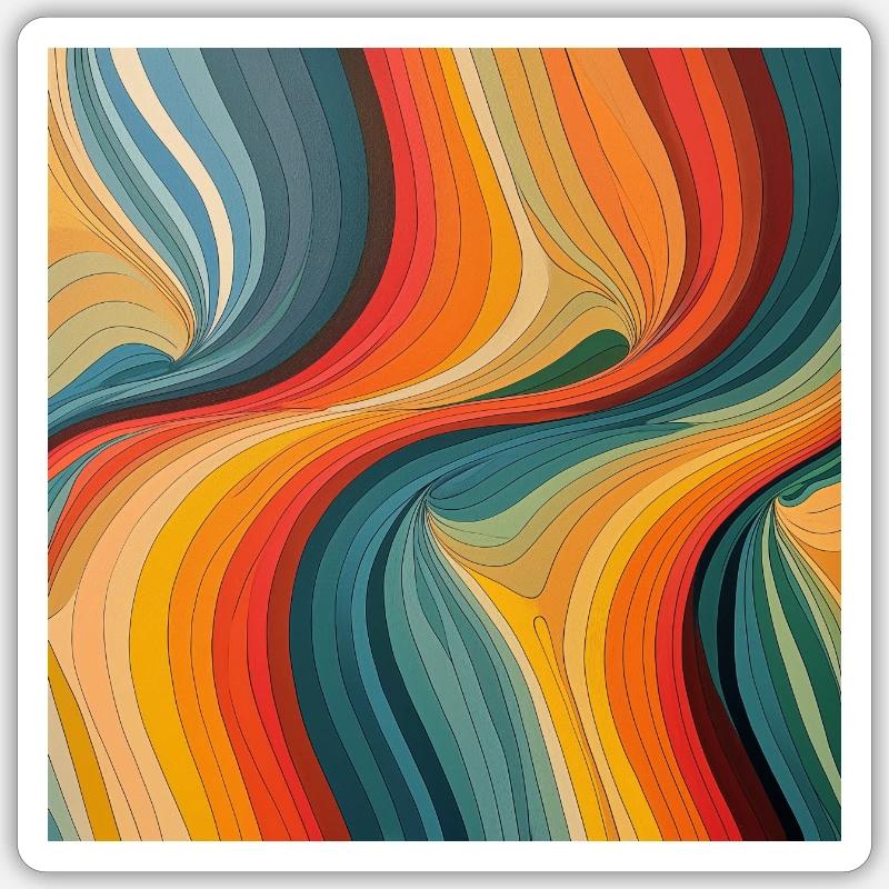 wave Sticker taille S (10 x 10 cm)