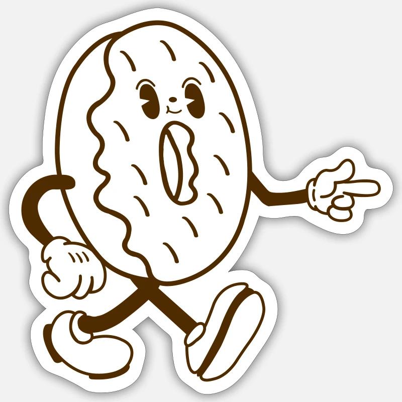 Donut Comic - Sticker size S (10 x 10 cm) - white matte