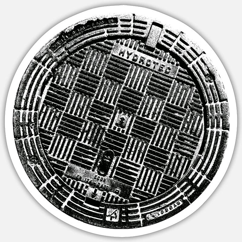 Hydrotec - Sticker Größe S (10 x 10 cm) - Mattweiß
