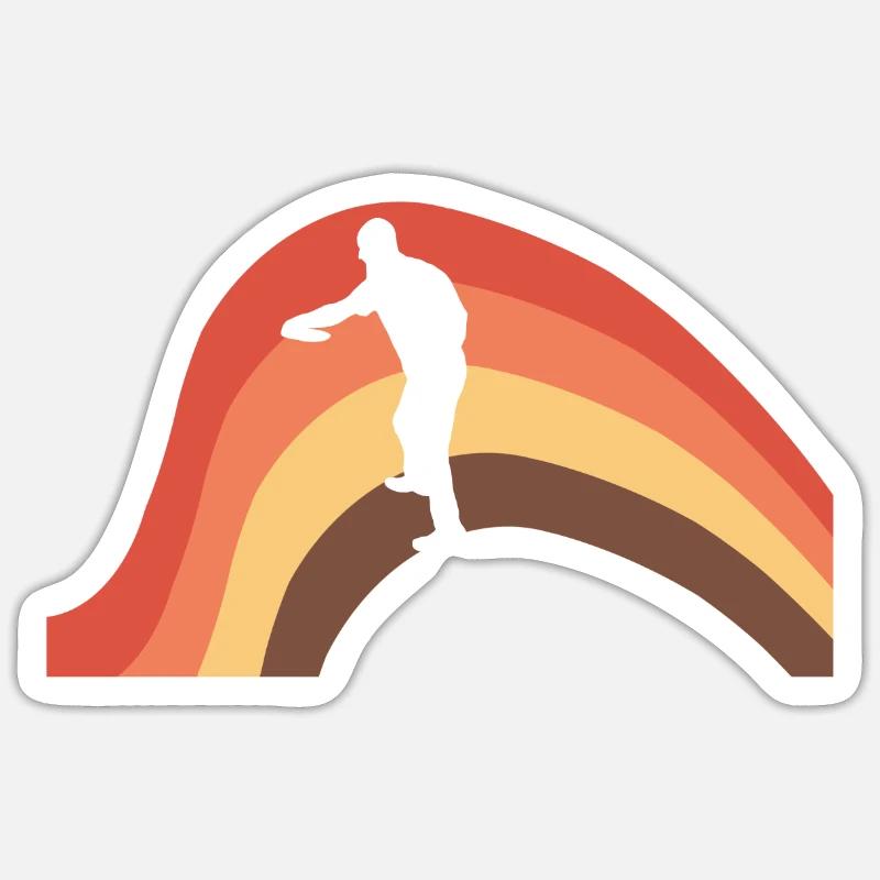 Frisbee Discgolf Disc Sticker Größe S (10 x 10 cm)