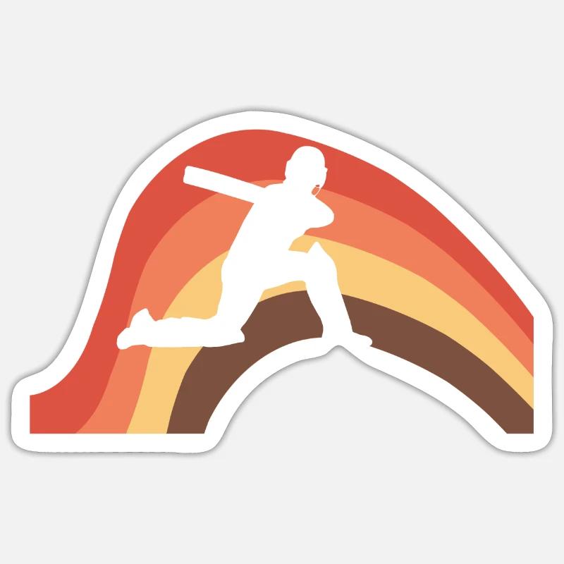 Cricketer Pitcher Cricketer Sticker size S (10 x 10 cm)