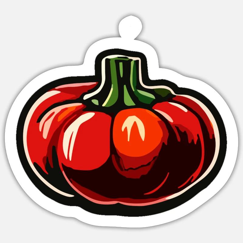 Lebensmittel / Obst / Markt / Vitamine / Design - Sticker Größe S (10 x 10 cm) - Mattweiß
