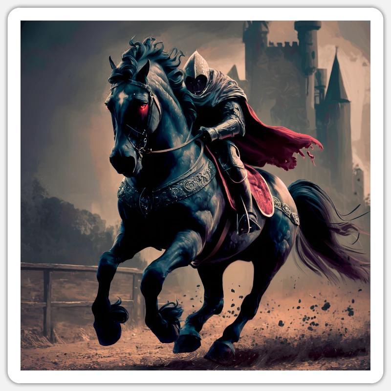 Grim Reaper Grim Reaper Rides by Moonlight Sticker size S (10 x 10 cm)