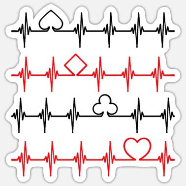 Gioco d'azzardo Gioco d'azzardo Poker Gioco d'azzardo da casinò Adesivo