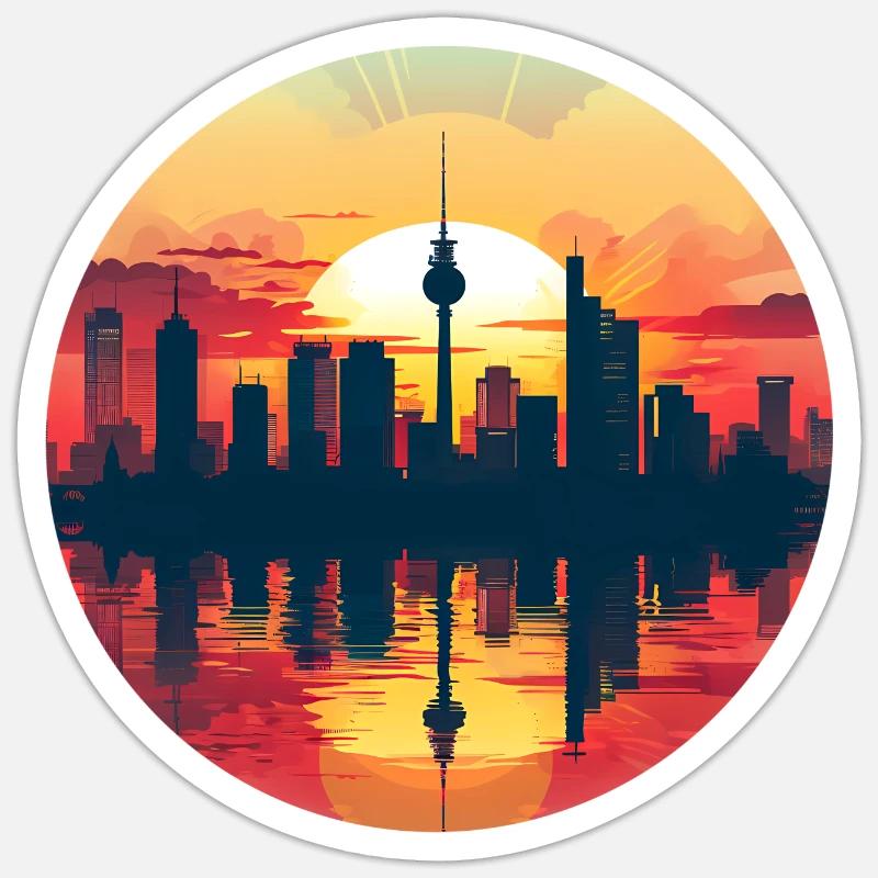 Stuttgart Skyline Sticker size S (10 x 10 cm)