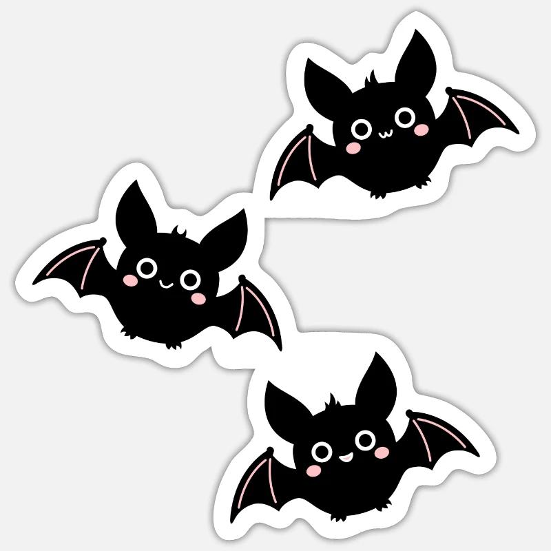 Fledermäuse Sticker Größe S (10 x 10 cm)