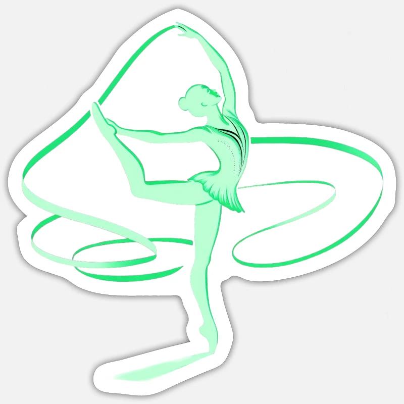 Dance - Sticker size S (10 x 10 cm) - white matte