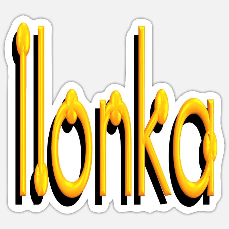 Ilonka2 - Sticker Größe S (10 x 10 cm) - Mattweiß