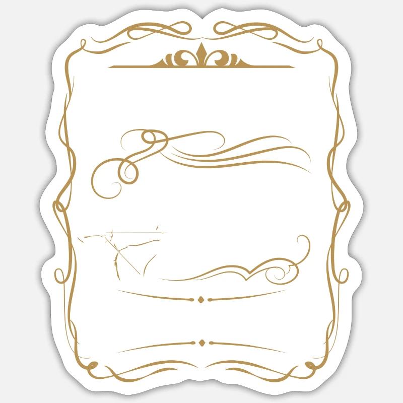 Sagittarius, Chase, Aiming, Target Sticker size S (10 x 10 cm)