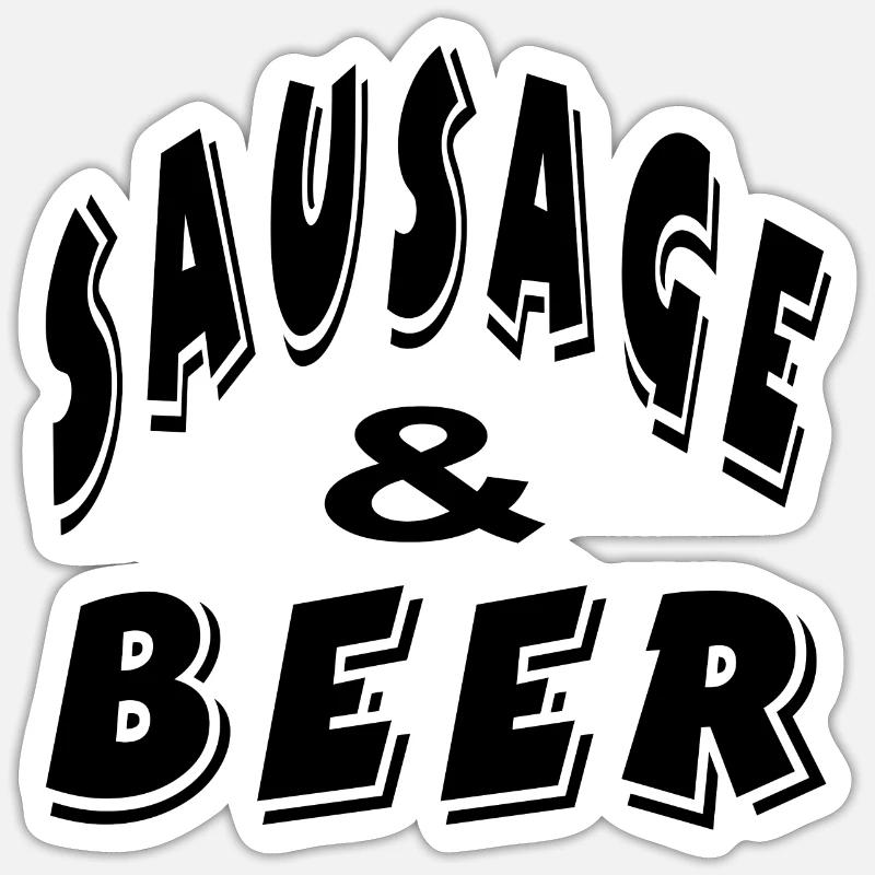 Beer - Sticker size S (10 x 10 cm) - white matte