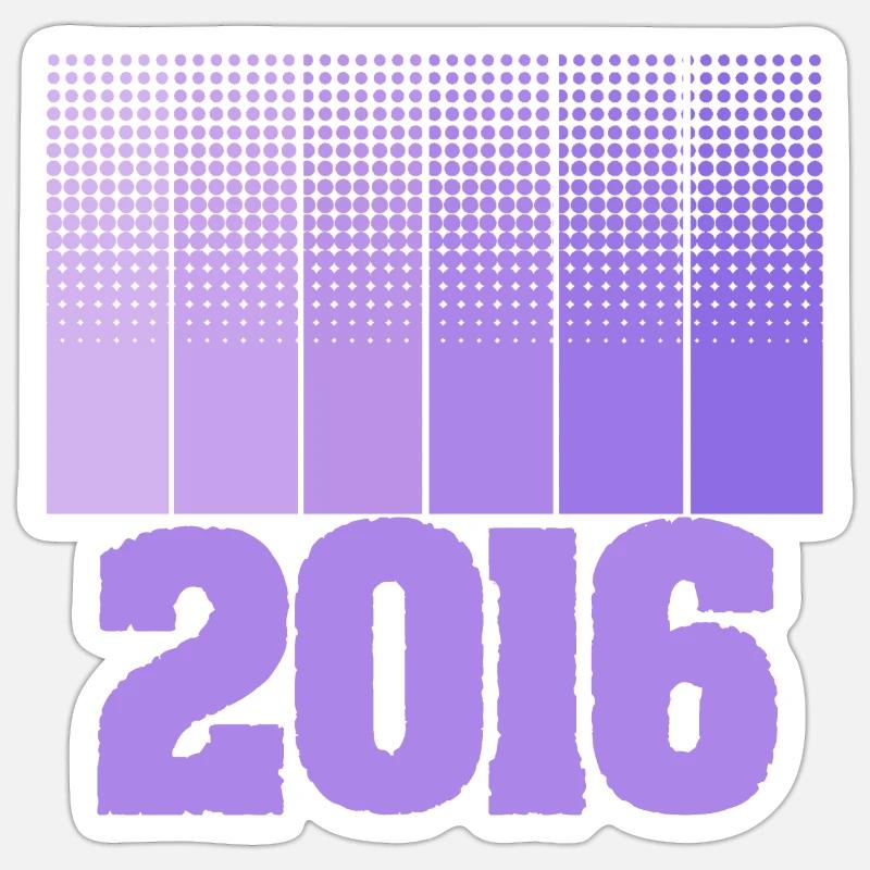 2016 - Sticker Größe S (10 x 10 cm) - Mattweiß
