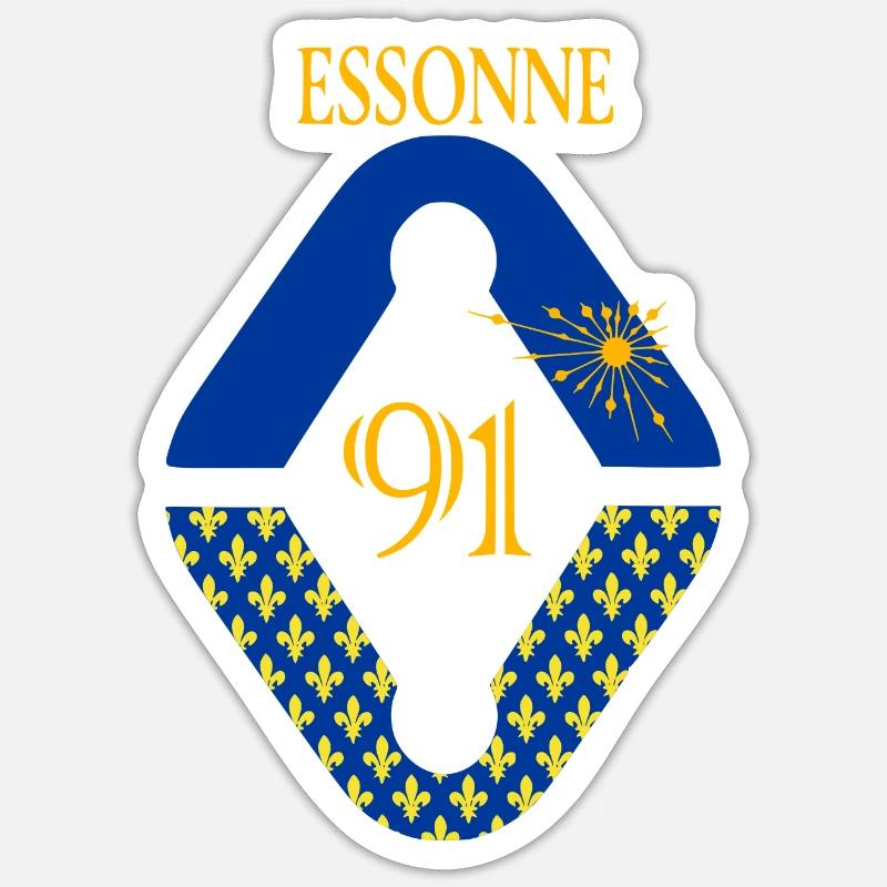 Essonne - Sticker Größe S (10 x 10 cm) - Mattweiß