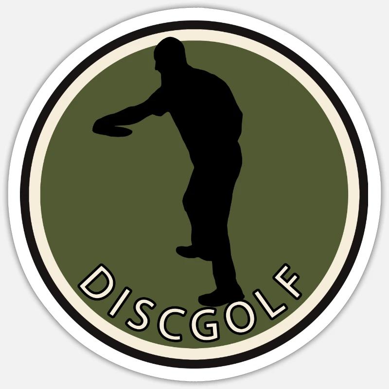 Frisbee Disc Golfer Disc Golfer Sticker size S (10 x 10 cm)