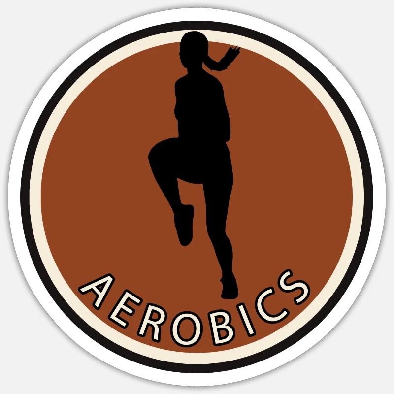 Cardio Exercise Aerobics Sticker size S (10 x 10 cm)