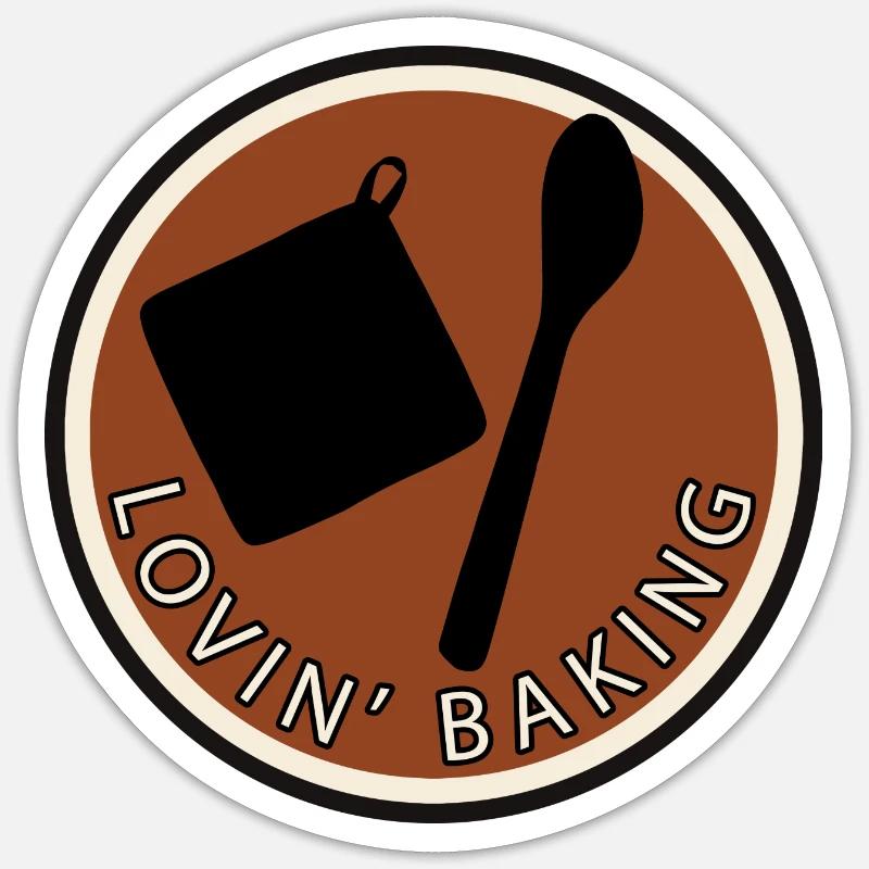 Backwaren Cupcake Backwaren - Sticker Größe S (10 x 10 cm) - Mattweiß