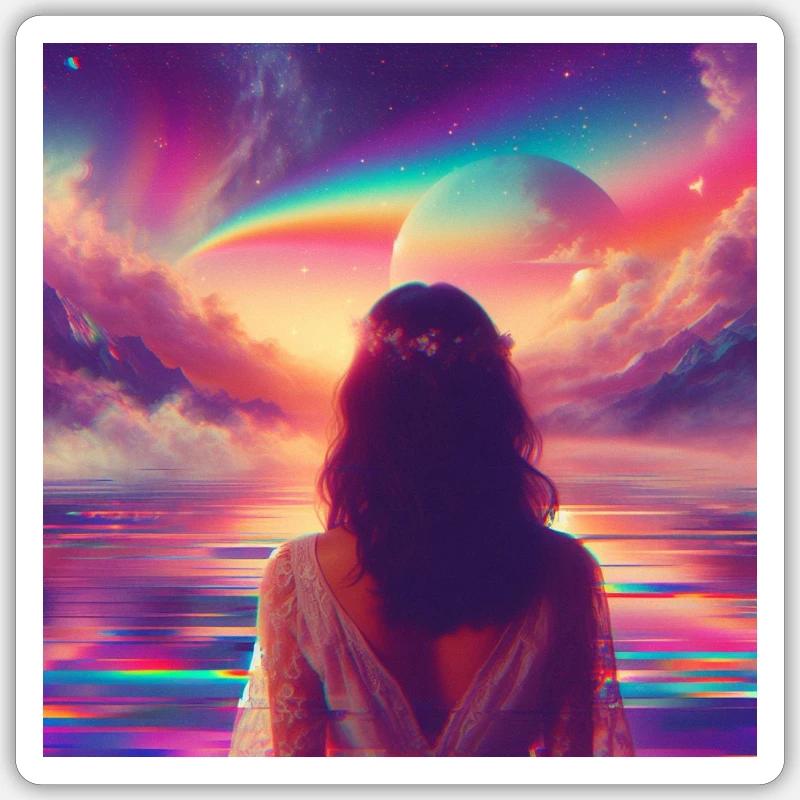 Dreamscape - Sticker size S (10 x 10 cm) - white matte