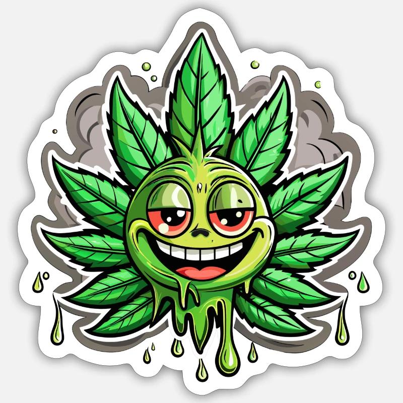 Stoned - Sticker size S (10 x 10 cm) - white matte