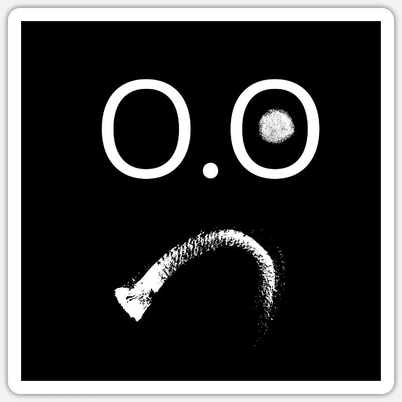 Sad Studios - Sticker Größe S (10 x 10 cm) - Mattweiß