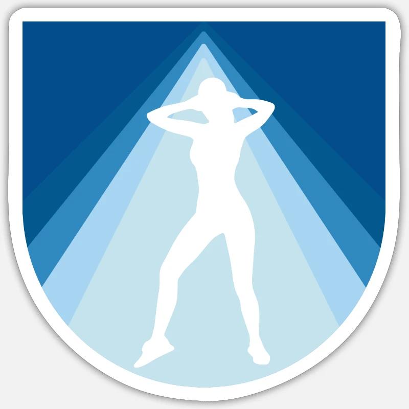 Training Training - Sticker Größe S (10 x 10 cm) - Mattweiß