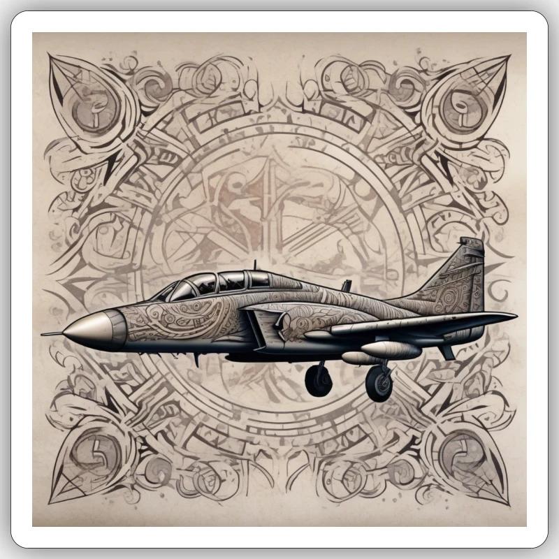 Fighter Sticker size S (10 x 10 cm)