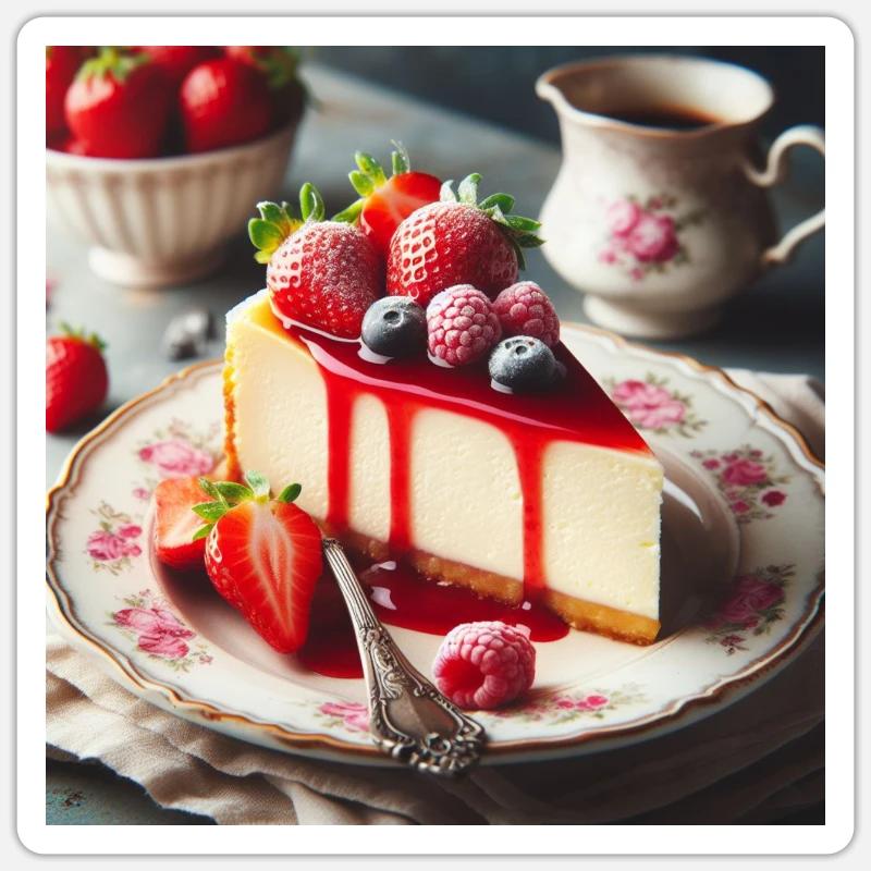 Cheesecake Sticker size S (10 x 10 cm)