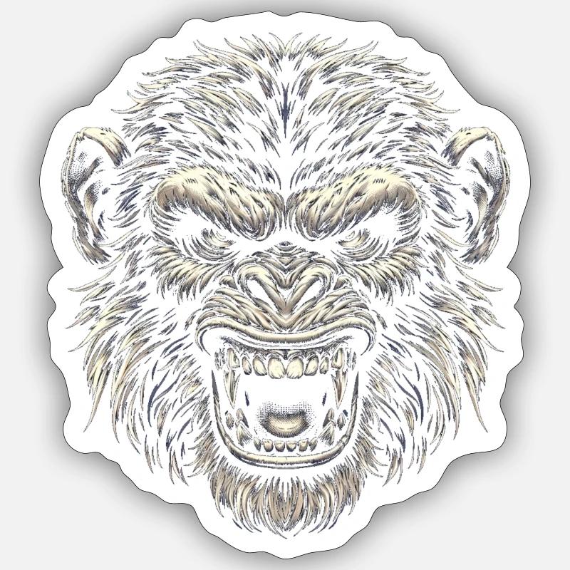Ferocious Primal Roar Sticker size S (10 x 10 cm)