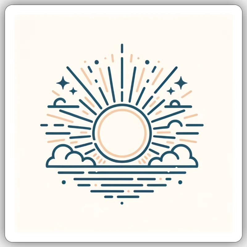 Morning Sunshine Sticker size S (10 x 10 cm)