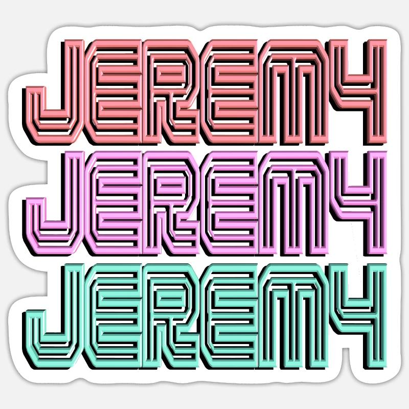 Jeremy2 - Sticker Größe S (10 x 10 cm) - Mattweiß