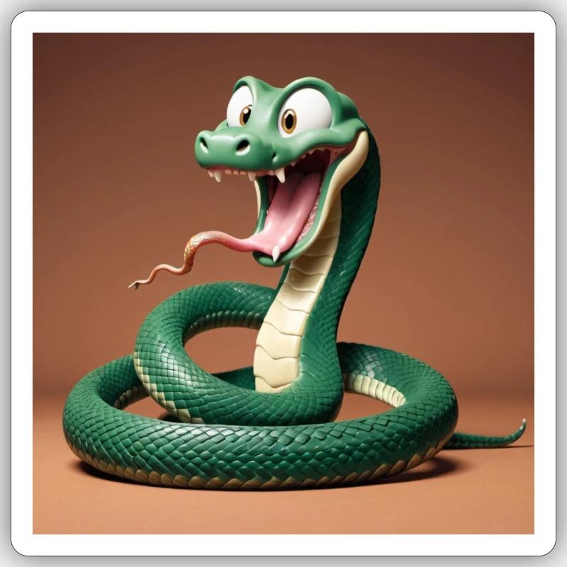 a nice snake Sticker taille S (10 x 10 cm)