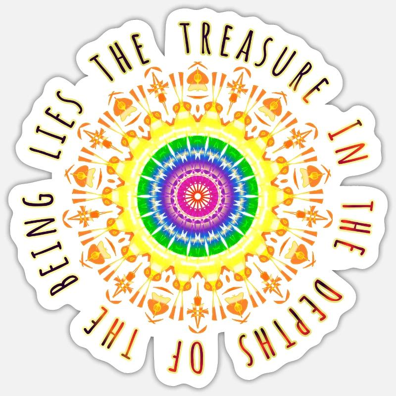 Der Schatz mit Phrase Sticker Größe S (10 x 10 cm)