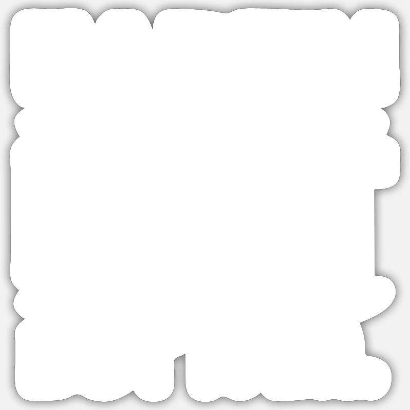Satire Flache Erde Ironische Witze - Sticker Größe S (10 x 10 cm) - Mattweiß