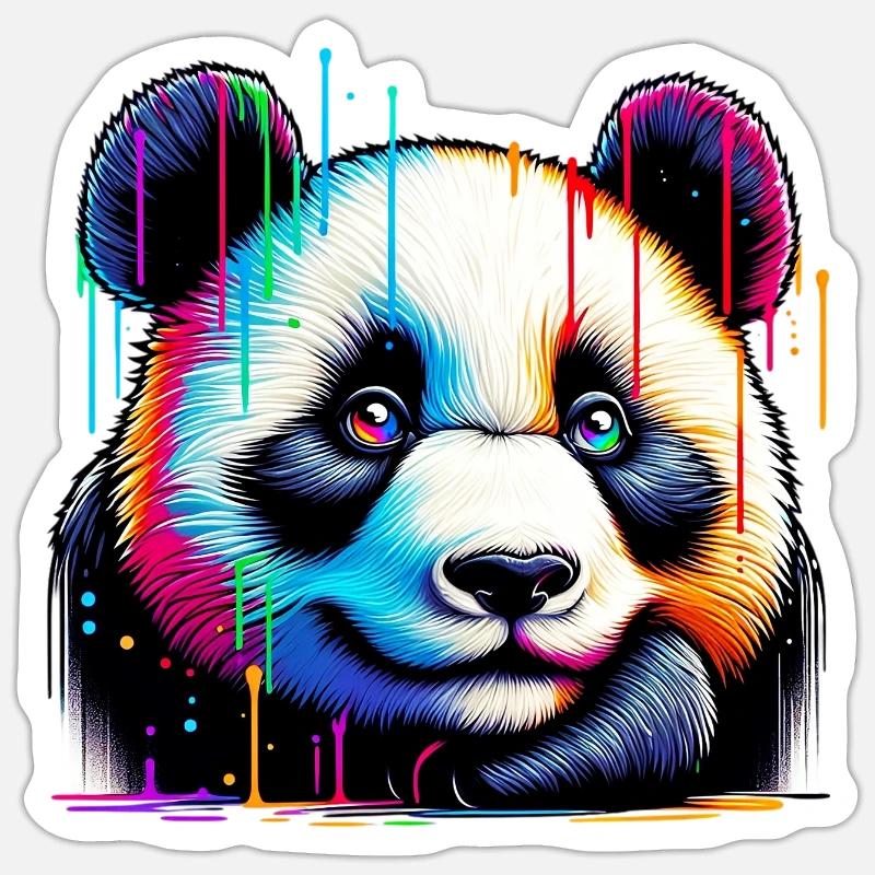 Panda Sticker Größe S (10 x 10 cm)