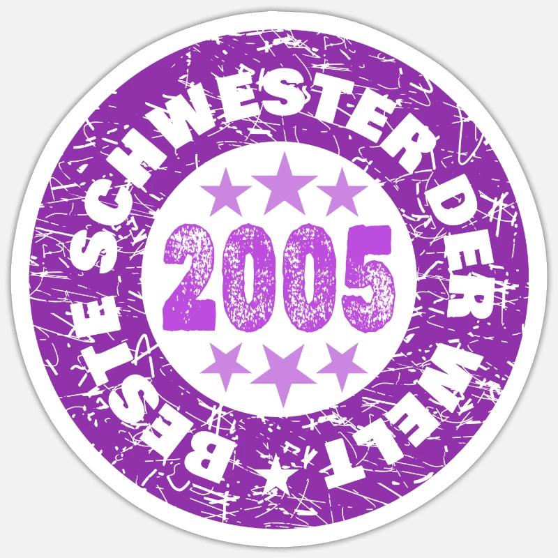 2005 - Sticker taille S (10 x 10 cm) - blanc mat