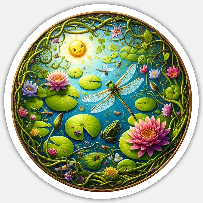 See Leben Sticker Größe S (10 x 10 cm)