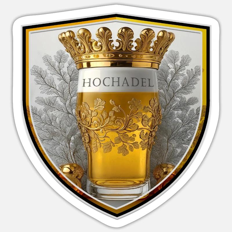 Hochadel - Sticker Größe S (10 x 10 cm) - Mattweiß