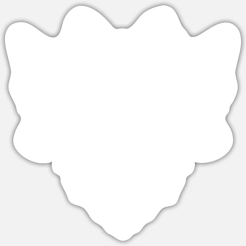 Wolfsrudel Wolf Kopf Sticker Größe S (10 x 10 cm)