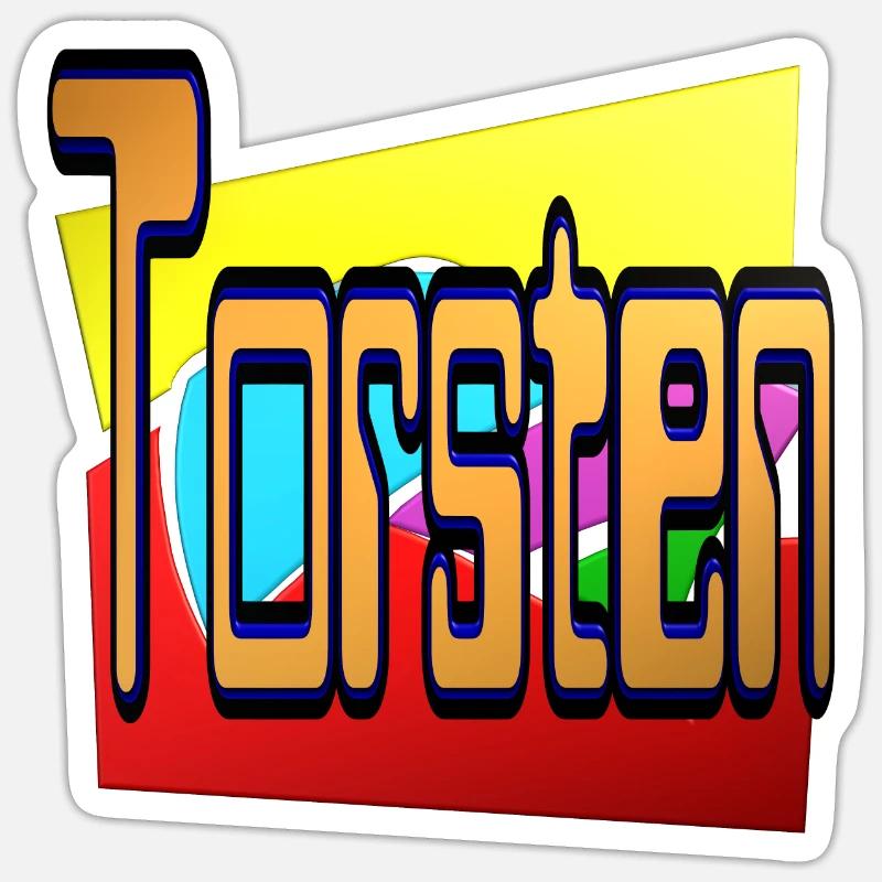 torsten2 - Sticker Größe S (10 x 10 cm) - Mattweiß