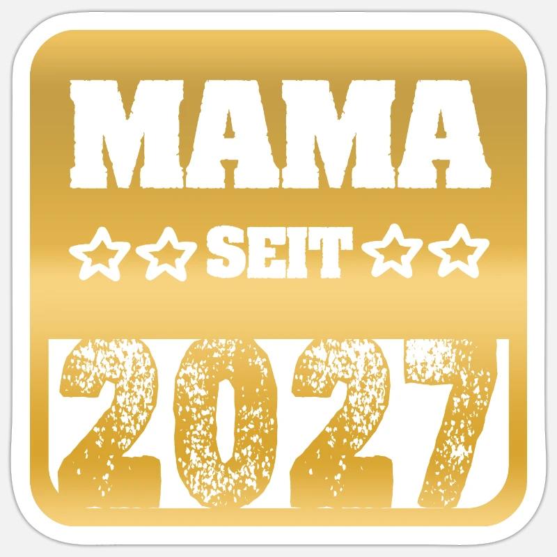 Mère 2027 - Sticker taille S (10 x 10 cm) - blanc mat