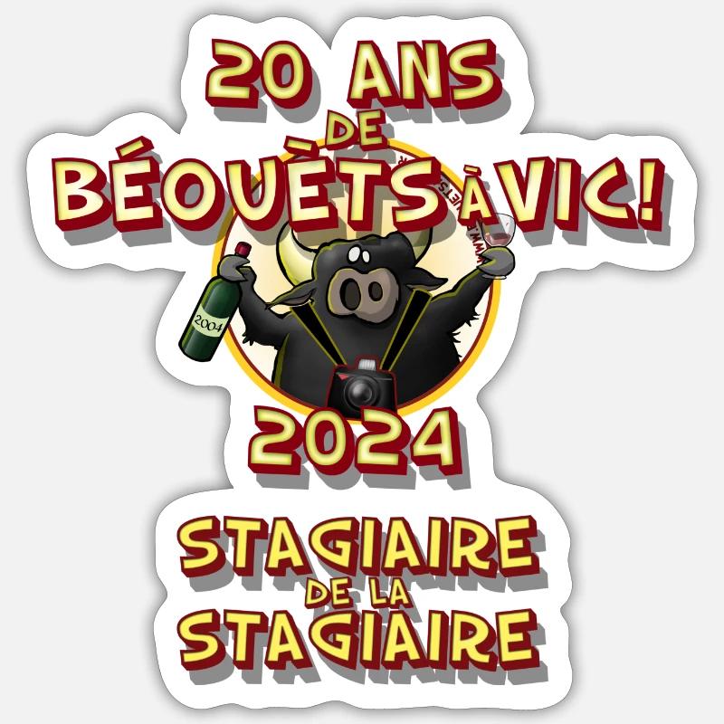 tee stagiaireDLD - Sticker taille S (10 x 10 cm) - blanc mat