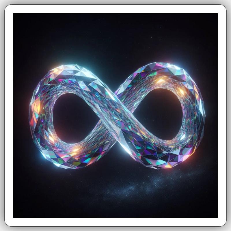 Infinity Sticker size S (10 x 10 cm)