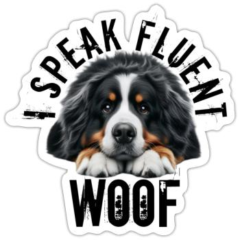Berner Sennenhund - Sticker Größe S (10 x 10 cm) - Mattweiß - Vorne