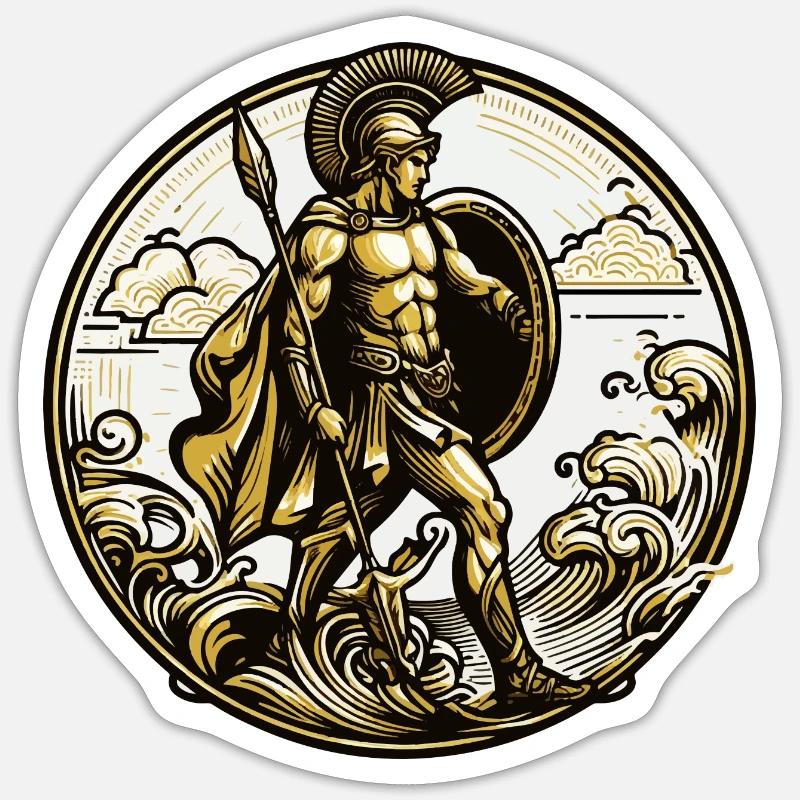 Spartacus - Sticker Größe S (10 x 10 cm) - Mattweiß