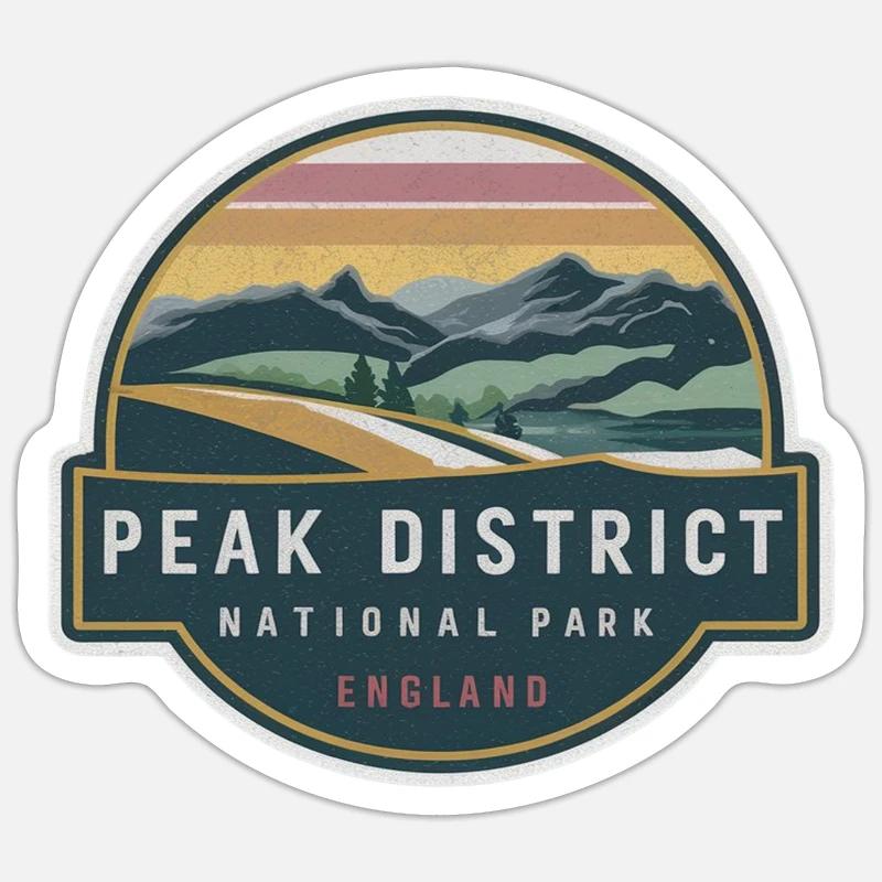 peak district Sticker size S (10 x 10 cm)