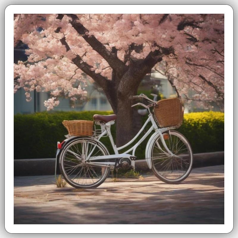 Retro Spring Sticker size S (10 x 10 cm)