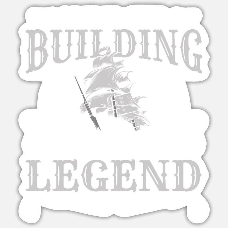 Maquette de bateau miniature télécommandée Sticker taille S (10 x 10 cm)